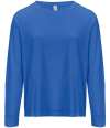 04443 Lds Monarch SOL'S Ladies Monarch Long Sleeve T-Shirt Royal Blue colour image